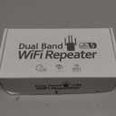 WiFi Extender, WiFi Extender Signal Booster Dual-Band(5.8G&2.4G) Wireless Repeater Coverage to 12880 sq. ft & 105 Devices, 1-Tap Setup, Supports Ethernet Port, Faster Speed
