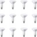 Philips LED Flicker-Free Frosted Dimmable BR30 Light Bulb - EyeComfort Technology - 650 Lumen - Soft White (2700K) - 7.2W=65W - E26 Base - Basic LED Old Version - Indoor - 12-Pack