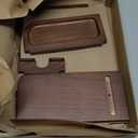 TESLYAR Wood Phone Docking Station for Men - Desk or Nightstand Organizer - Birthday Gifts for Husband, Dad - Anniversary Idea from Wife - Key Holder, Stand Wallet, Watch & Essentials (Bourbon Brown)