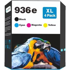 936XL 936e 9125e Ink Cartridges Replacement for HP 936e 936 Ink Cartridges for HP Printers OfficeJet Pro 9120e 9125 e 9130e 9135e 9720e 9730e, for Office Jet Pro 9120 9130 9120e Series Ink Cartridges