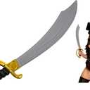 Nicky Bigs Novelties Deluxe Plastic Pirate Sword Buccaneer Cutlass Prop Weapon Costume