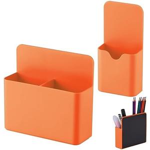 KITANIS Magnetic Pen Holder,2 Pack Magnetic Dry Erase Marker Holder with Generous Compartments,Strong Magnet Storage Marker Pen Pencil Organizer for Refrigerator,Whiteboard,Locker Accessories