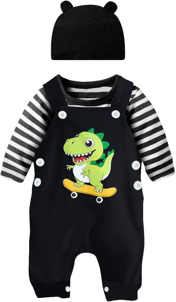 Baby Boys Clothes 3pcs Halloween Thanksgiving Christmas Outfits 0-18M