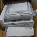 VENNQD Organizer and Storage Stand Compatible with Cricut Machines, Rolling Storage Cart/ Shelf with 24 Vinyl Roll Holders, 2 Fabric Drawer, Accessories Holder, Tool Hook for Craft Room Home (white)