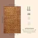 2 Pack 47" W x 71" H Retro Roll Up Shade for Windows Natural Reed Shades for Patio Window Shades