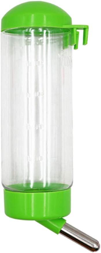 Livestocktool Pet Rabbit Water Bottle No Drip Auto Water Feeder for Bunny Puppy Cat Guinea Dog Small Animals 16 OZ (Random Color)