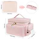 Breast Pump Bag Compatible with Spectra S1 and S2, Breast Pumping Travel Storage Bag with Waterproof Mat for Pumping Essentials and Accessories, Pink