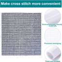 Needlepoint Canvas 14 Mesh Blank White Canvas Polyester Cotton Twist Interlock for Embroidery, Knit Crochet Projects and Make Dividers(20 x 20 Inches,2 Pack)