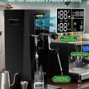 WantJoin Commercial Milk Frother & Beverage Warmer - 2200W Professional Milk Steamer Machine with LED Display Panel for Latte, Cappuccino, Coffee, Hot Chocolate and Milk Tea, Perfect for Cafes & Home