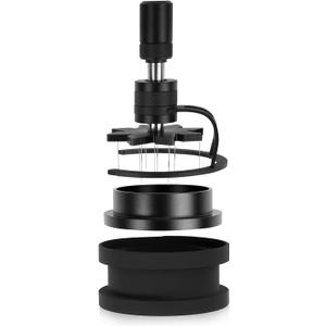 IKAPE 51MM WDT Tool, Espresso Stirrer Distribution Tool, Adjustable Needle Height, Coffee Stirrer with Dosing Funnel & Stand