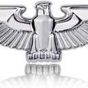 Eagle Auto Emblem, Eagle Wings Metal Sticker, Flying Eagle Zinc Alloy Decal Badge for Car, Truck, Motorcycle (Silver)