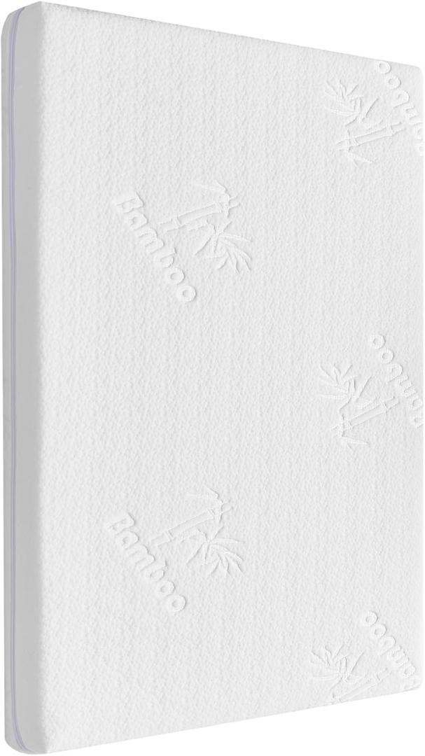 41x29 pack n play mattress for 4moms: 1.5" Thick Bamboo Cover,Gel Memory Foam pack and play mattress pad for 4moms Breeze Plus Portable & 4moms Breeze GO Portable &Travel playpen - All-Season Design