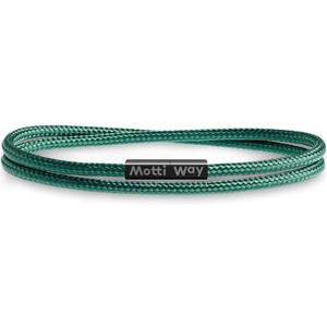 Nautical Durable Black Rope Cord Cuff Unisex Waterproof Bracelet with Magnetic Clasp for Men & Women (XL - Wrist size: (7.9 - 8.3 inch], Bora Bora)