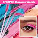 930PCS Disposable Makeup Tool Kit, Disposable Makeup Applicators, Marcara Wands Lip Applicators, Microswabs, Eyeshadow Applicator, Artist Supplies with Storage Box, Pink