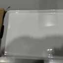 Extra Large White Serving Tray with Handles, 19''x11.6'' Melamine Platters, Ottoman Tray for Serving Food, Turkey, Cookie, Cupcakes, Desserts, Dishwasher Safe, Set of 2,Mats Included