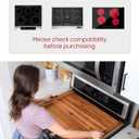 TIDITA Acacia Wood Stove Top Covers for Electric Stove - Wooden Noodle Board for Gas Stovetop - Stove Top Covers for Gas Burners - Wooden Kitchen Sink Cover for Counter Space & Decorative Tray