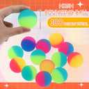Jenaai 100 Pcs 45 mm/1.77 Inch Bouncy Balls for Kids, Large Rubber High Bouncing Balls in Bright Assorted Multi Colors Bulk for Birthday Party Favors Easter Classroom Carnival Prizes Gift