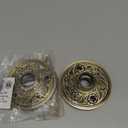 Renovators Supply Manufacturing Door Knob Rosette Pair 2.38 in. Antique Brass Decorative Door Knob Rosette