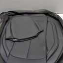 Coverado Car Seat Covers Full Set, Seat Covers for Cars, Black Car Seat Cover, Nappa Leather Car Seat Cushion, Car Seat Protector, Waterproof Car Seat Covers Front Seats and Back Fit for Most Cars
