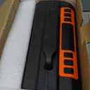 Tire Inflator Portable Air Compressor, 12V DC 110V AC Car Tire Pump, Air Mattress Pump with Inflation & Deflation Mode, Dual Powerful Motors Air Pump for Car, Bicycle, Air Mattress (Orange)