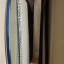 Mid Century Table Triangle Vintage Glass End Table, Glass Coffee Table with Solid Wood Base and Triangle Clear Glass Top Modern End Table for Living Room, Patio, Study, White Ash