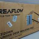 TREAFLOW Walking Pad Portable Under Desk Treadmill with Incline 2.5HP for Home Office 265 lbs Capacity Remote Control LED