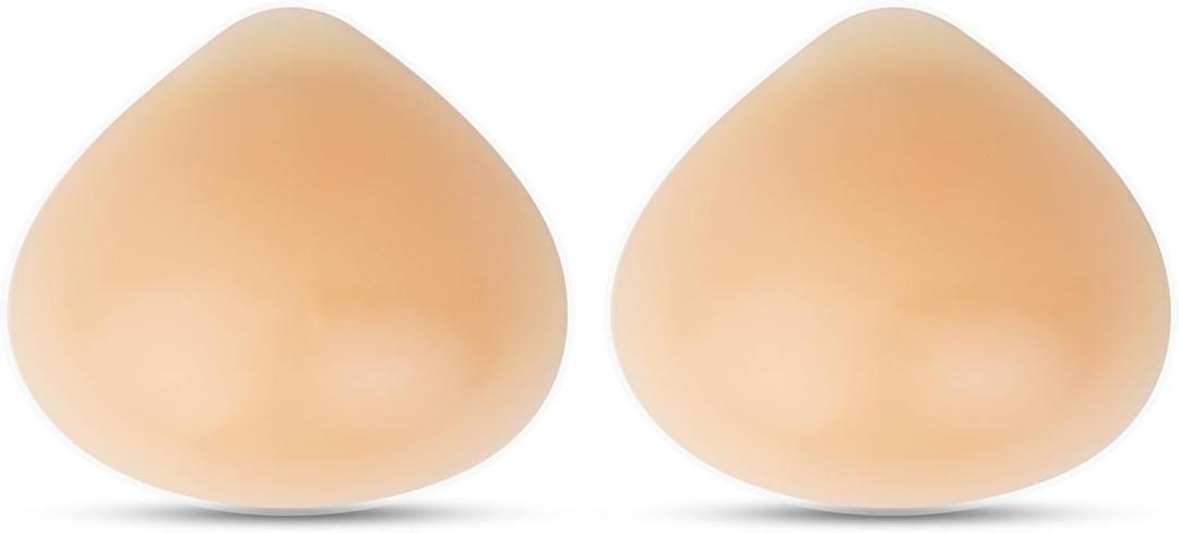 Silicone Breast Forms,Mastectomy Prosthesis Concave Bra Inserts Enhancer Fake Breast for Crossdresser Swimming Suit(1 Pair)