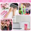 25 Pcs Ballpoint Pens Bulk Retractable Writing 1. 0 mm Black Ink Cute Pens Smooth Writing Color Fancy Gift for Teacher Student Employee Office School Home Baby Shower Supplies (Pink Series)
