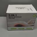 Smooth Triple Fusion 3-in-1 Back Massager Lumbar Pillow with Heat, Vibration & Traction Back Massager for Pain Relief DeepTissue.Relaxation Device for Home,Office,Car.Gift Idea Corded