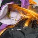 Jenaai 2 Pieces Halloween Crashing Witch into Tree Lighted Decorations(43 Inch Tall) LED Light Funny Purple Orange Halloween Witch Ornaments Hanging for Door Column Outdoor Garden Patio Porch Decor