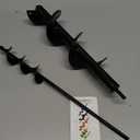 Garden Auger Drill Spiral 2 Pack