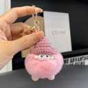 Cute Plush Keychains Cute Kawaii Keychains Plush Keychain For Handbag Backpack Soft Party Favors For WomenPink Shortleg