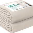 Avalon Home Canvas Drop Cloth for Painting 9x12 feet Pack of 2-8oz Painters Drop Cloths for Painting - All Purpose Canvas Tarps for Floor & Furniture Protection - Recycled Cotton Fabric