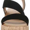 LifeStride Odette Strappy Sandals (Black, US 8)