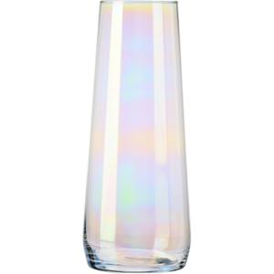 KROSNO Glass Vase for Flowers, 9.45 inch, Iridescent Collection | Rainbow Carafe, Lead-Free Crystal Glassware, Home Decor, Transparent Vase, Centerpieces for Tables