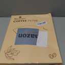 Niveaya 200 Count Coffee Filters #4, Unbleached Natural Brown Coffee Filters 8-12Cup, Disposable Cone Paper Fliters for Pour Over and Drip Coffee Maker