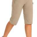 G Gradual Women's 15'' Long Shorts Below The Knee Hiking Cargo Capris Stretch Quick Dry Bermuda Shorts for Women with Pockets (XXXL)