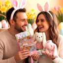 Easter Money Envelopes For Cash - 10 Slots Cash Gift Card Holders Surprise Envelope, Birthdays, Parties,Fun Creative Money Gift Idea for Women, Men, Kids, Teens, Parents, Friends (Pink, 1Pcs)
