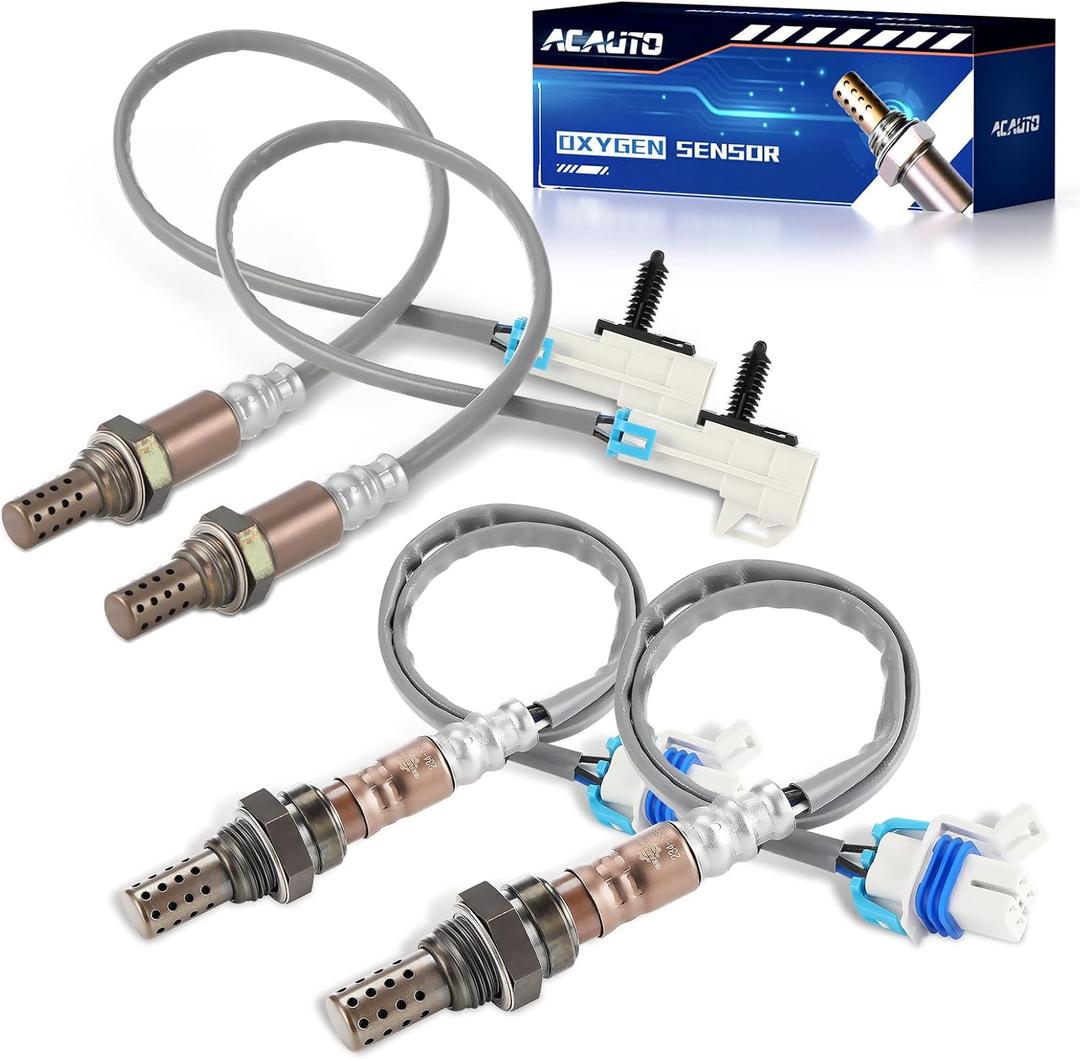 234-4668 213-4229 Oxygen Sensor Compatible with Chevy Silverado Tahoe Suburban 1500 2500 Escalade Avalanche GMC Yukon XL 1500 Sierra 1500 2500 HD 3500 HD 12569429, 12573005, Set of 4