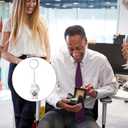 Tondiamo 24 Pcs Police Officer Gift Keychain Metal Angels at Work and Play Keychain for Employee Appreciation Retirement Gift