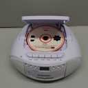 Gelielim Portable CD and Cassette Player Boombox Combo, AM/FM Radio Tape Recorder Casette Player with Remote, Bluetooth CD Tape Player USB Playback & Earphone Jack,Battery Powered/Plug in for Home