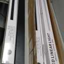 8FT Linkingable LED Linear Light, 100W 15000lm Dimmable Suspended Linear Light, 3000-6000K Color Changing, Prefect for Office Shop, Gym ETL-Listed 2-Pack (White)