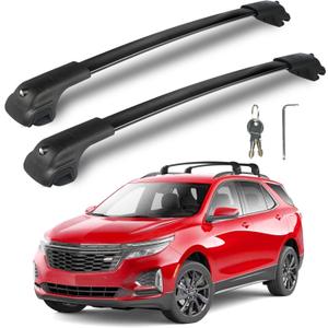 Roof Rack Cross Bars Compatible with Chevy Equinox/GMC Terrain 2018-2024, 260lbs Heavy Duty Lockable Aluminum Roof Rails Crossbars Cargo Bars Canoe Rooftop Luggage