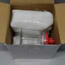 Vesici 3 Pcs Valentine's Day Pink Cookie Jars Candy Glass Jars with Heart Lids 22 32 45 oz Clear Glass Canisters with Airtight Ceramic Lids for Food Storage