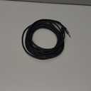 3.5mm Auxiliary Audio Stereo Cable 15 Feet, Male to Male Aux Cord, Gold Plated Connectors, OFC Core, Black Cable (with 5 pcs Cable Ties)