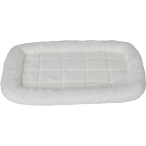 MidWest Homes for Pets Pet Carrier Dog Bed | Pet Bed Fits 27-Inch Plastic Pet Carriers for Small/Medium Size Dogs (White)