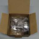 YOHOM Stainless Steel Vacuum Suction Cup Bathroom Shower Holders - Removable Towel Rack, Bathrobe and Loofah Hooks with Brushed Finish (Silver)