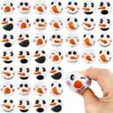40 Pcs Christmas Stress Balls, Snowmen Stress Relief Toys, Foam Small Snowball Stress Toy for Winter Christmas Party Favor, Stocking Stuffer Filler, Classroom Gift (8 Styles)