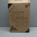 ClearSpace Soda Can Organizer & Soda Can Dispenser for Refrigerator - Fridge Organizer & Stackable Drink Organizer for Fridge, Can Organizer for Refrigerator - Holds 12 Cans Each, BPA Free - 4 Pack