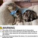 Cat Recovery Suit for Abdominal Wounds and Skin Diseases, Breathable Surgical Recovery Shirt After Surgery Wear Anti Licking Wounds,E-Collar Alternative for Cats Pet Kitten(RSC01-orange-L)